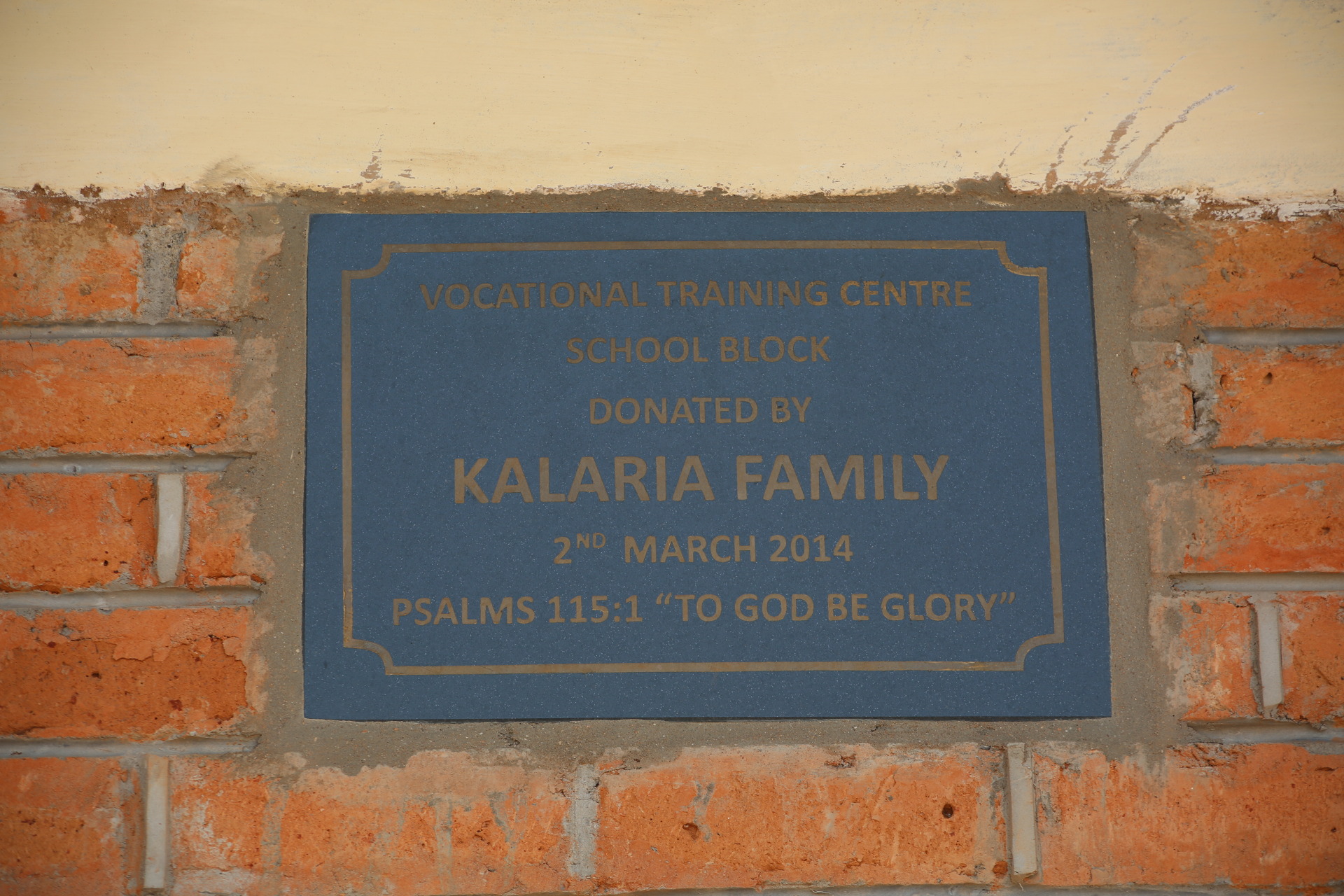 Kalaria Family Plaque